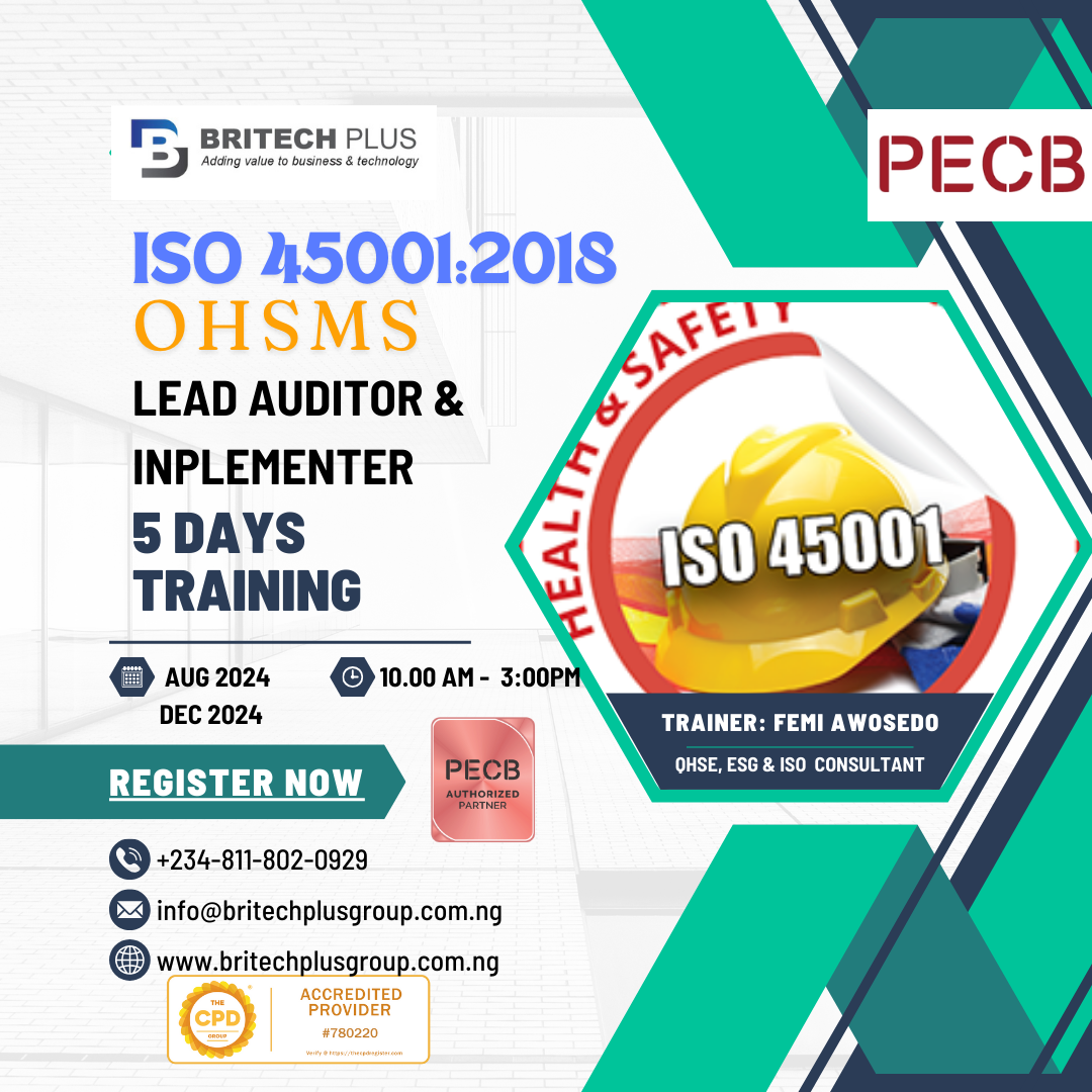 ISO 45001:2018 COURSE TRAINING